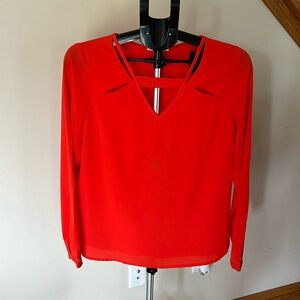 Skies are blue blouse women’s colored orange size Medium